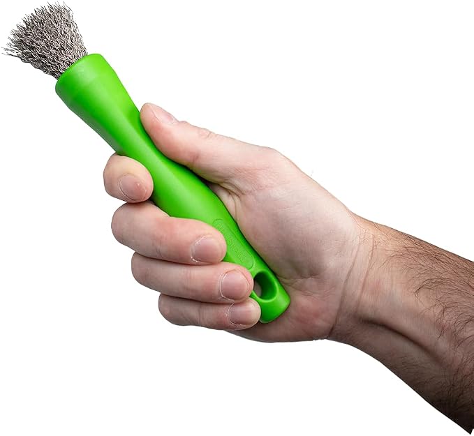 BrushAll® Wire Hand Brush with Ergonomic Handle and Tightly Packed Bristles by BrushAll