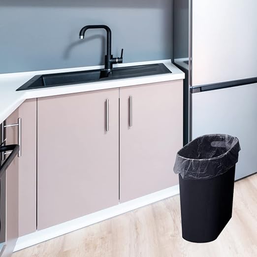 Small Trash Can Plastic Bathroom Wastebasket 3.2 Gallon Slim Garbage Container - Image 7