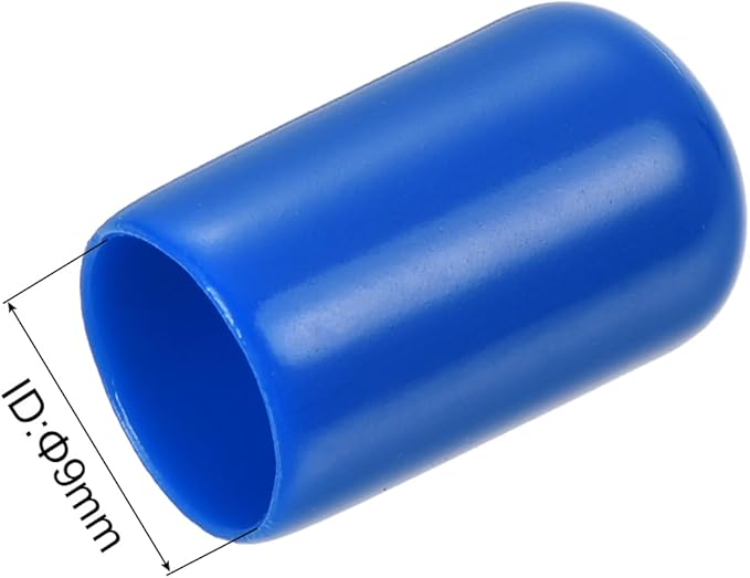 uxcell 20pcs Rubber End Caps 9mm ID Vinyl PVC Round Tube Bolt Cap Cover Screw - Image 3