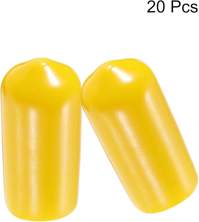 uxcell 20pcs Rubber End Caps 9.5mm ID Vinyl PVC Round Tube Bolt Cap Cover Screw - Image 2