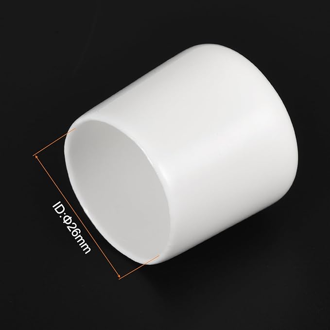 uxcell 20pcs Rubber End Caps 26mm ID Vinyl Round End Cap Cover Screw Thread - Image 3
