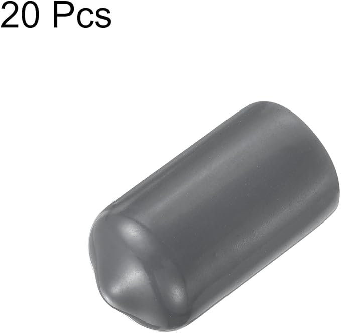 uxcell 20pcs Rubber End Caps 4.5mm ID Vinyl Round Tube Bolt Cap Cover Thread - Image 2