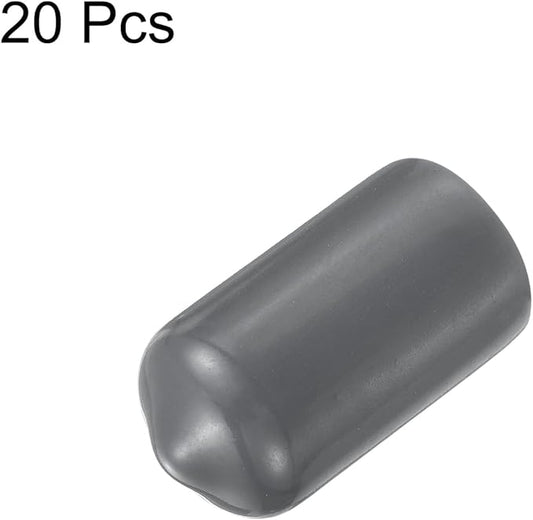 uxcell 20pcs Rubber End Caps 5.5mm ID Vinyl Round Tube Bolt Cap Cover Thread - Image 2