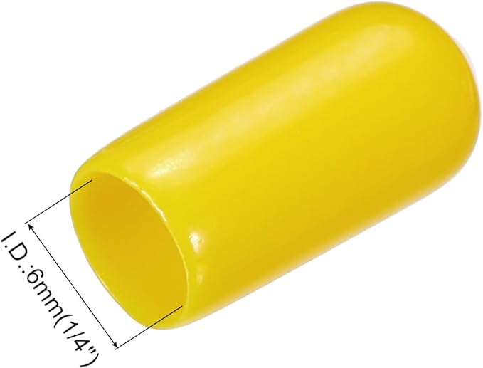 uxcell 20pcs Rubber End Caps 6mm ID Vinyl PVC Round Tube Bolt Cap Cover Screw - Image 3
