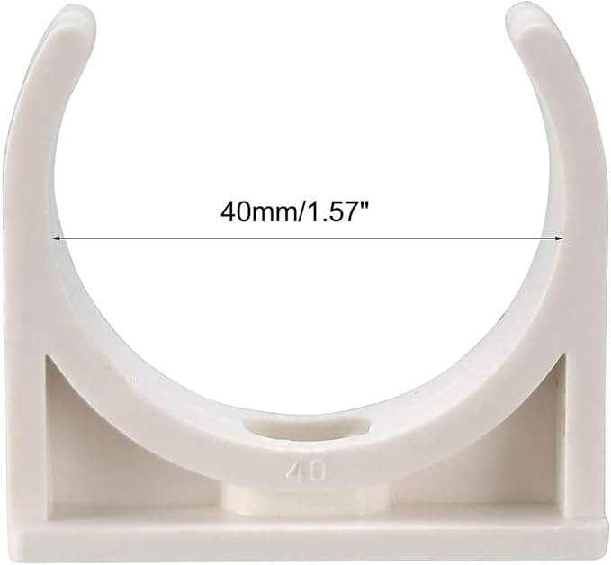 30 Pcs U-Shaped PVC Water Pipe Clamps, U-Shaped Buckles Fit - Image 3