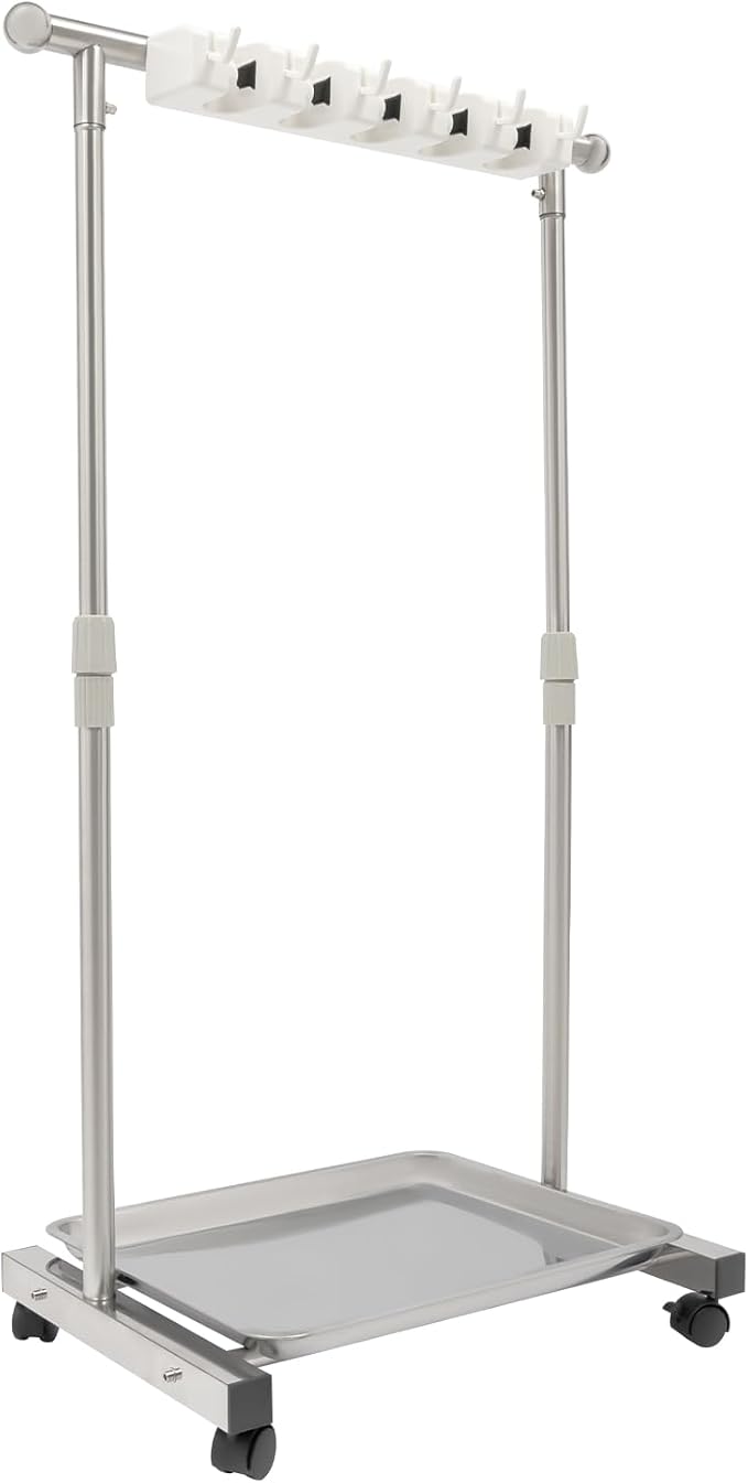 Broom Mop Holder, Movable Put Wet Mops Broom Floor Standing Cleaning Tool Rack - Image 6