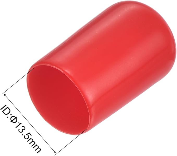 uxcell 20pcs Rubber End Caps 13.5mm ID Vinyl Round Tube Bolt Cap Cover Thread - Image 3