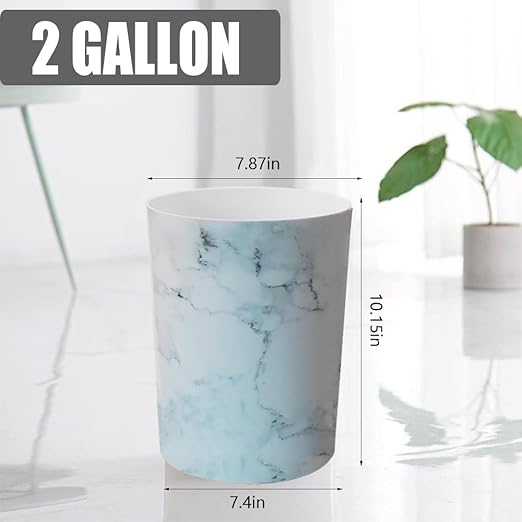 Feisco Small Trash Can for Bathroom, 2 Gallon Trash Can Trash Bin Wastebasket - Image 2