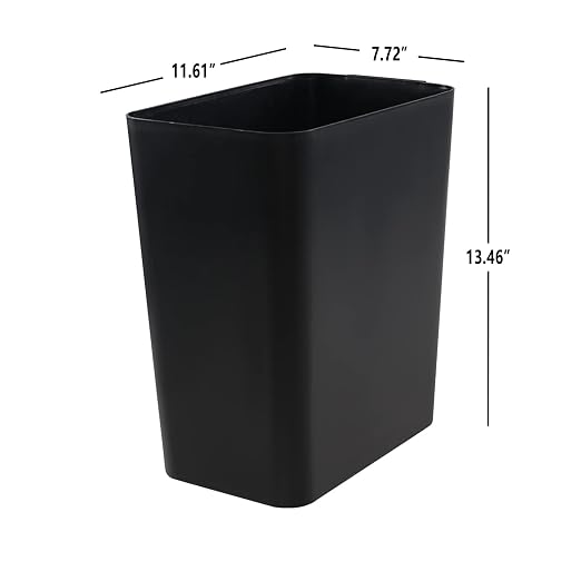 Gainhope 3-Pack 4.5 Gallon Plastic Small Trash Can Wastebasket, Living Room - Image 2