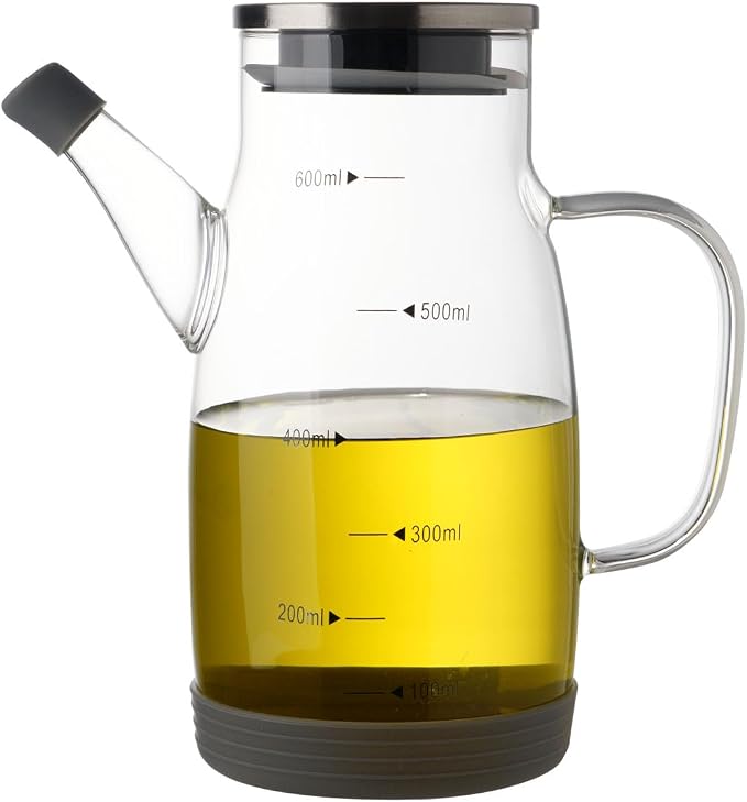 Large Glass Oil Dispenser Bottle by cosetoor
