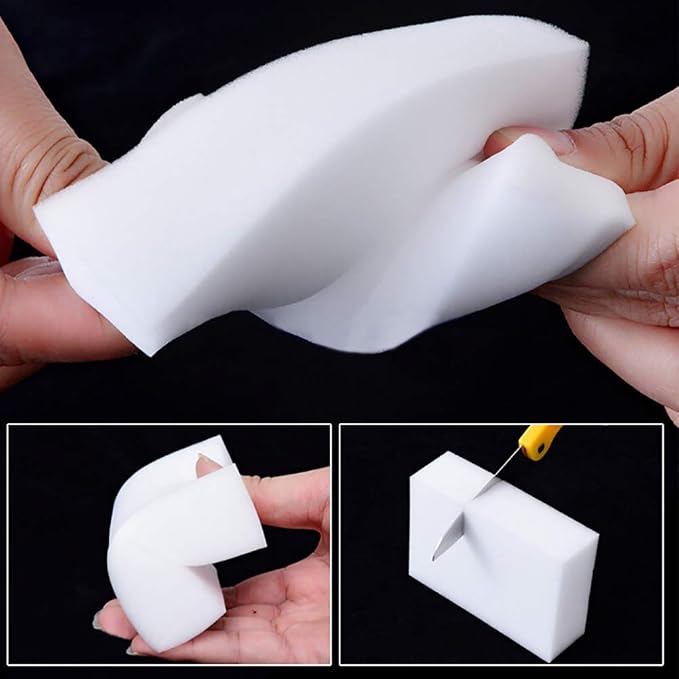 100 Pack Magic Sponge Eraser Extra Thick and Long Lasting Melamine Cleaning - Image 6