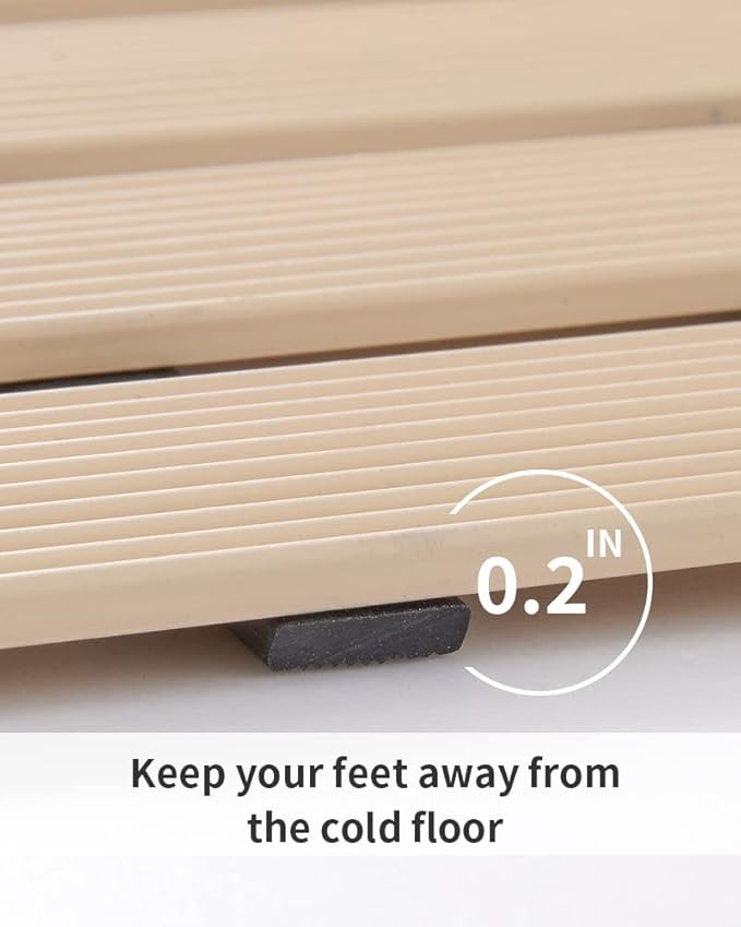 PADOOR Shower-Mat Non Slip, Heavy Duty Bathtub-Mat Curlable Quick Drain Sturdy - Image 4