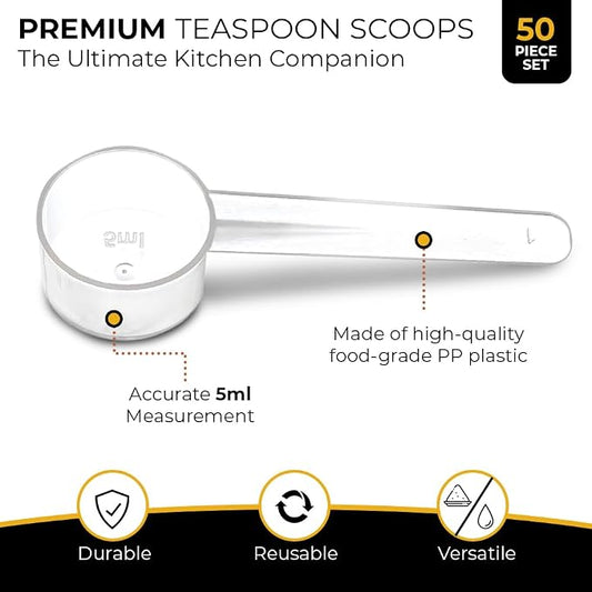 50 Measuring Spoons Set with Short Handle - Image 2