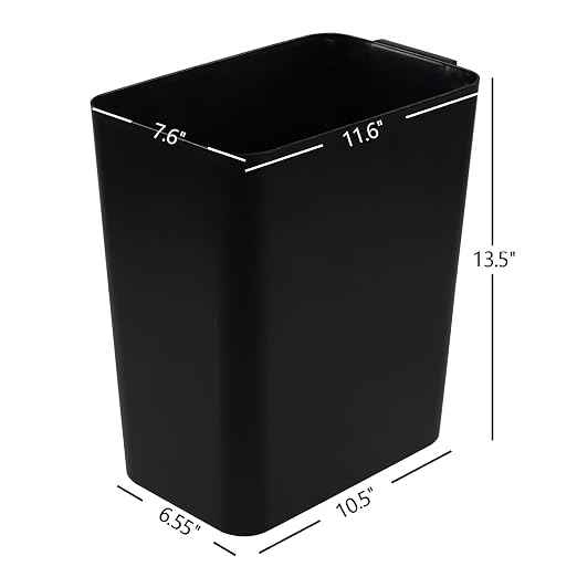 Xyskin 4.5 Gallon Plastic Garbage Bin, Deskside Wastebasket, Waste Can - Image 2