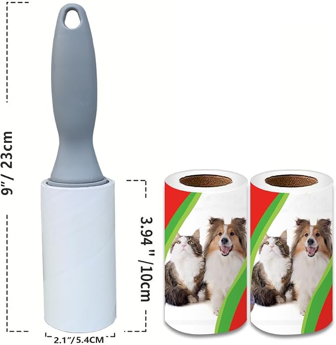Pet Hair Lint Rollers, 3 Pack, 90 Sheets Each– Reusable Sticky Roller - Image 7