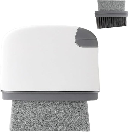 2 in 1 Groove Cleaning Brush, Upgraded Crevice Cleaning Brush & Magic Window by GotoPolishWiz