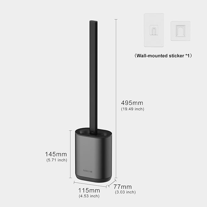 Toilet Brush and Holder Set - Image 2
