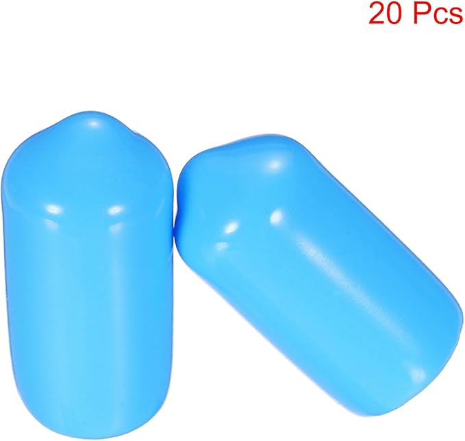 uxcell 20pcs Rubber End Caps 8mm ID Vinyl PVC Round Tube Bolt Cap Cover Screw - Image 2