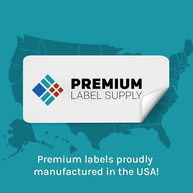 Premium Label Supply Bright Neon Color Fluorescent Sticker Labels - Image 2