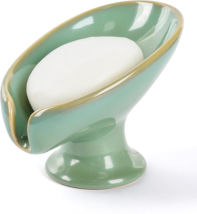 Soap Dish, Self Draining Bar Soap Holder by ANTISSHOME