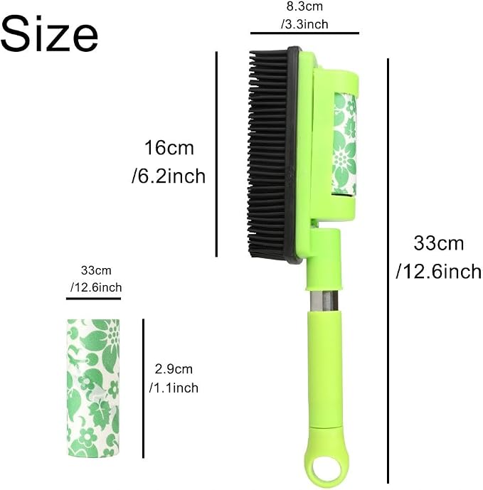 Rubber Pet Cat Dog Hair Removal Brush Lint & Hair Remover Brush, Silicone Lint - Image 5