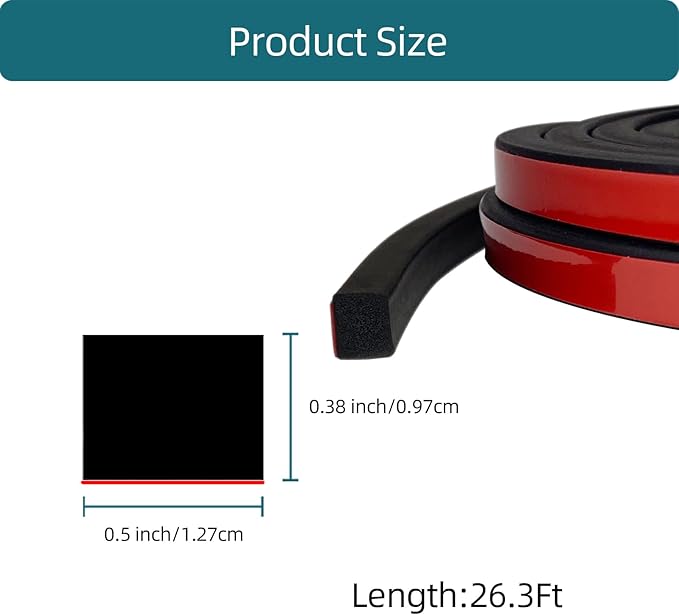 Solid Rectangle Rubber Seal - Image 2