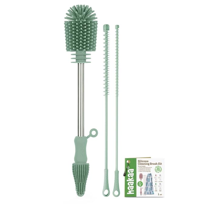 haakaa Silicone Cleaning Brush Kit by haakaa