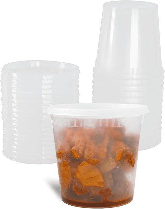 Karat Clear PP Injection Molded Round Deli Containers by Karat