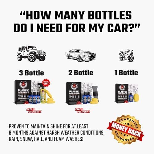 garage bulls Car Plastic Restorer & Hydrophobic Trim Ceramic Coating Kit Car - Image 7