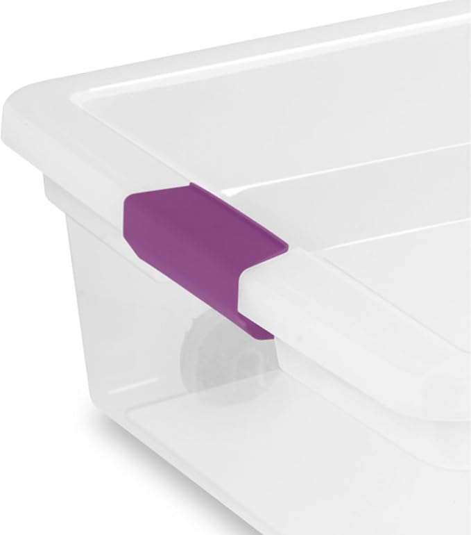 Sterilite 4-Pack 60 Quart ClearView Latch Box, Wheeled Underbed Organizer Bins - Image 8