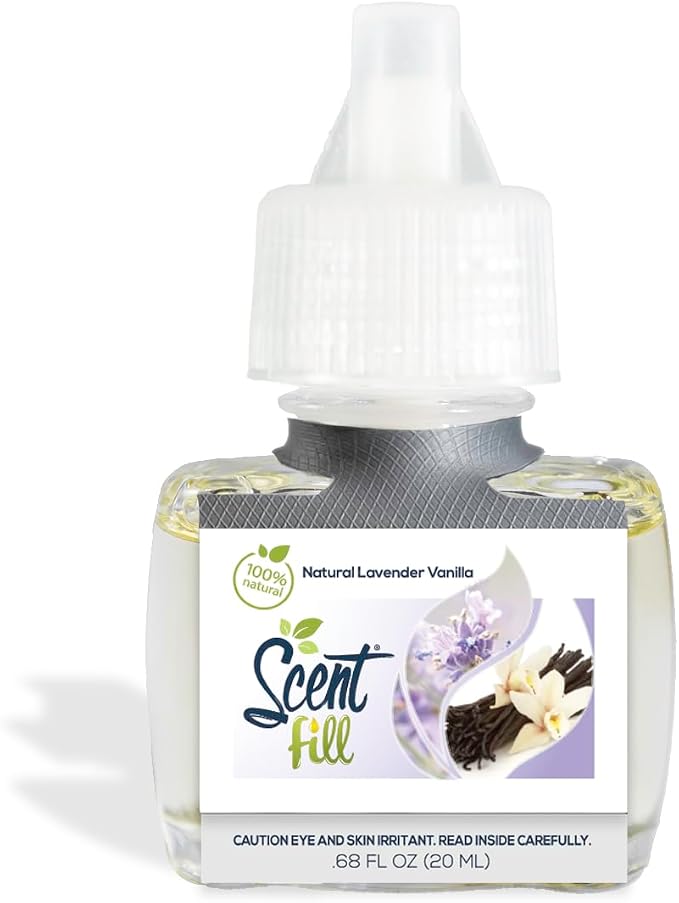 Scent Fill 100% Natural Lavender Vanilla Plug in Air Freshener, Scented Oil - Image 4