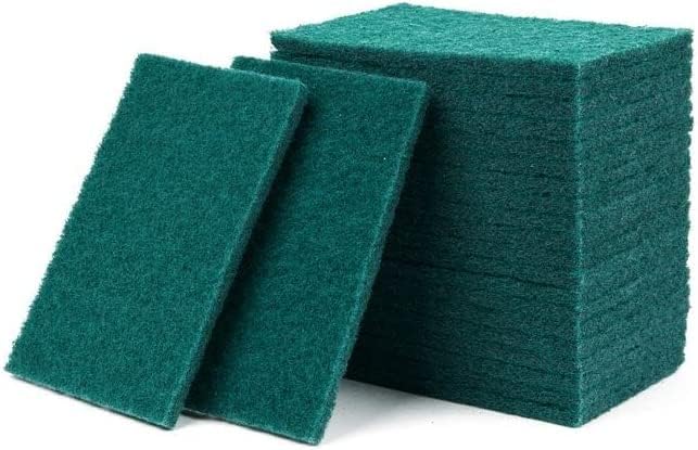 100 Pack Green Scouring Pads 3x4 Inch – Heavy Duty, Non Scratch Scrub Pads Bulk - Image 7