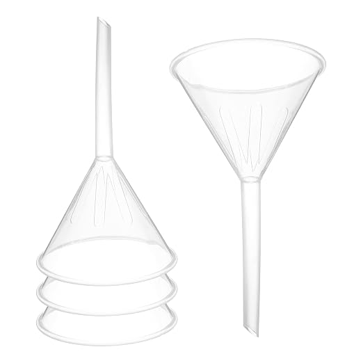 PATIKIL 3.5 Inch Clear Plastic Funnel by PATIKIL