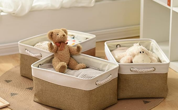 Rectangular Fabric Storage Baskets - Image 5