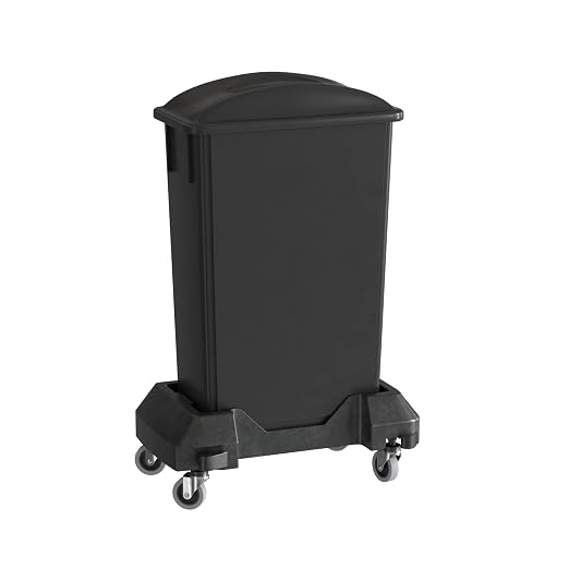 23 Gallon Black Slim Jim Trash Can by Krollen+Industrial