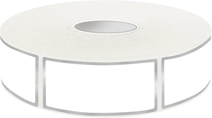 600 Silvery Border Removable Freezer Labels Water Oil Resistant by Yeachlaing