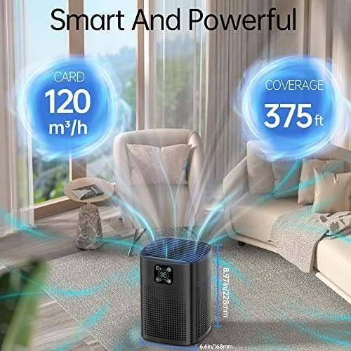 Air Purifiers for pets- Honeyuan H13 HEPA Air Purifier for home, Large Room - Image 4