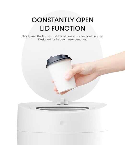 TOWNEW T AIR ONE Smart Trash Can, 2.6 Gallon Automatic Garbage Can - Image 4