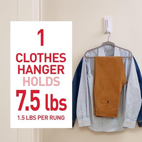 Command Folding Clothes Hanger, Holds up to 5 Hangers 7.5lb, 1.5lbs per Rung,...