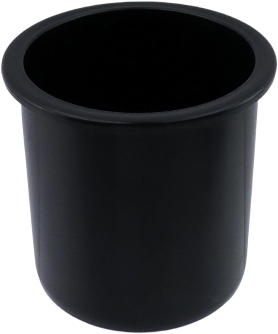 Dnyta 2Pcs 4.2" x 4" Black Plastic Cup Holder Insert, Sofa Recliner Car Seat Cups Holder Replacement, Poker Table Cup Holders, for Table, Sofa, Boats, Truck, Car