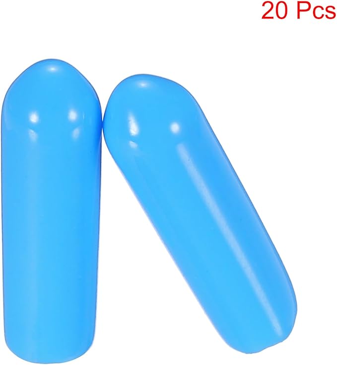 uxcell 20pcs Rubber End Caps 4mm ID Vinyl PVC Round Tube Bolt Cap Cover Screw - Image 2