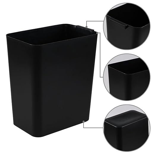 3-Pack 4.5 Gallon Plastic Small Trash Can Wastebasket - Image 2