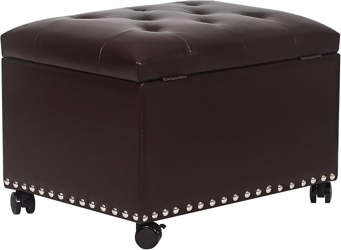 Leather Storage Ottoman Bench by DecentHomefocusoneveryonessmallfamilySimplefurnitureSophisticatedlifestyleYourspaceplannerknowyoubetterbecausemoreprofessional