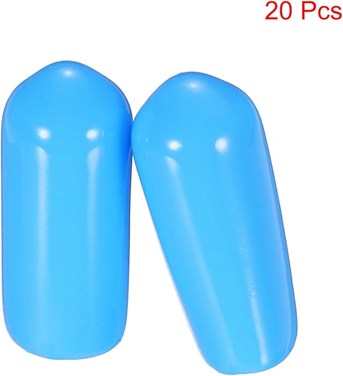 uxcell 20pcs Rubber End Caps 6mm ID Vinyl PVC Round Tube Bolt Cap Cover Screw - Image 2
