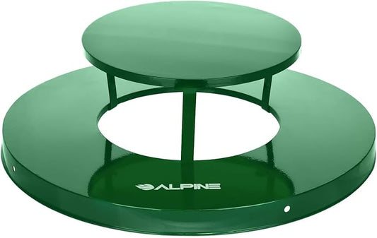 Alpine Industries Outdoor Metal Waste Receptacle Rain Bonnet Lid by AlpineIndustries