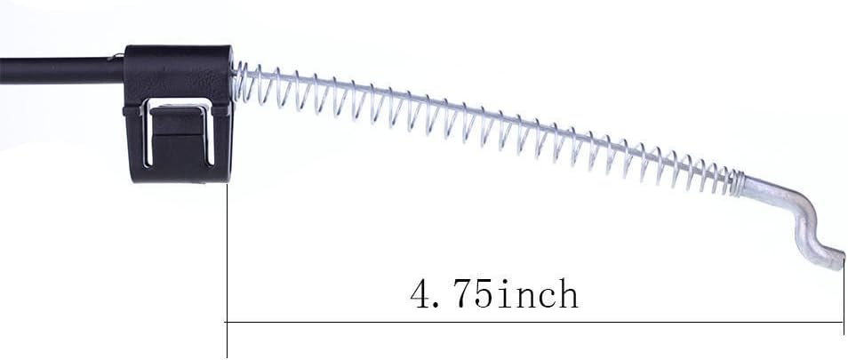 2 Pieces Recliner Release Cable Replacement D-Ring Pull Handle, Exposed Length 4.75" with S Tip