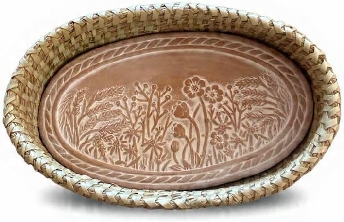 Bread Basket with Terracotta Warmer, Bread Basket for Serving, Sized 12.5&quo...