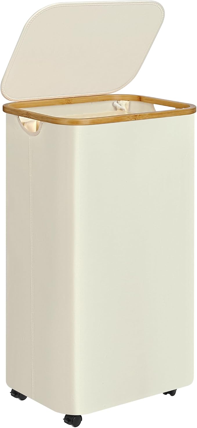 Laundry Basket with Wheels, 100L Hampers by Merkisa