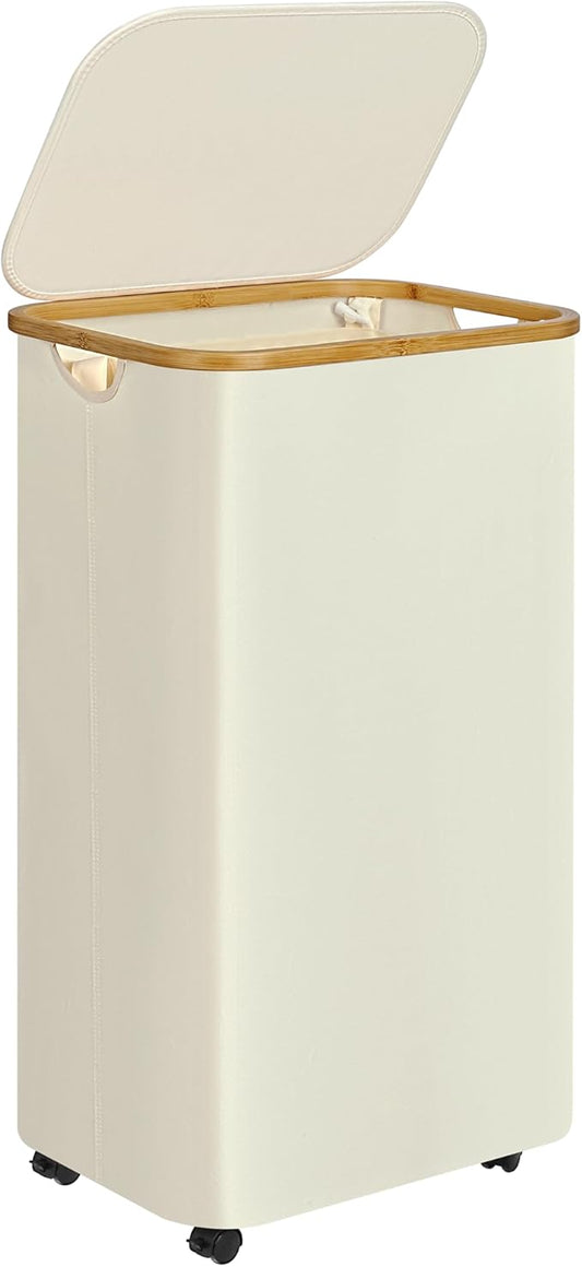 Laundry Basket with Wheels, 100L Hampers by Merkisa