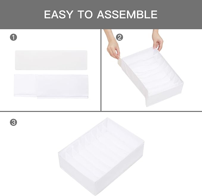 Qozary 4 Pack Drawer Organizers - Image 6